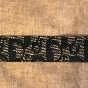 Christian Dior slap bracelet navy/greyblack color